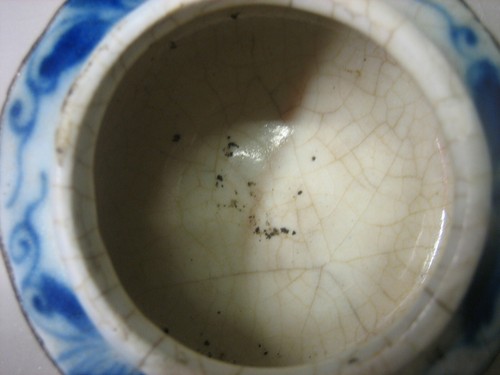 Antiguo cuenco de cerámica vintage lavadora de cepillo para escribir o olla violeta africana - Imagen 4 de 9
