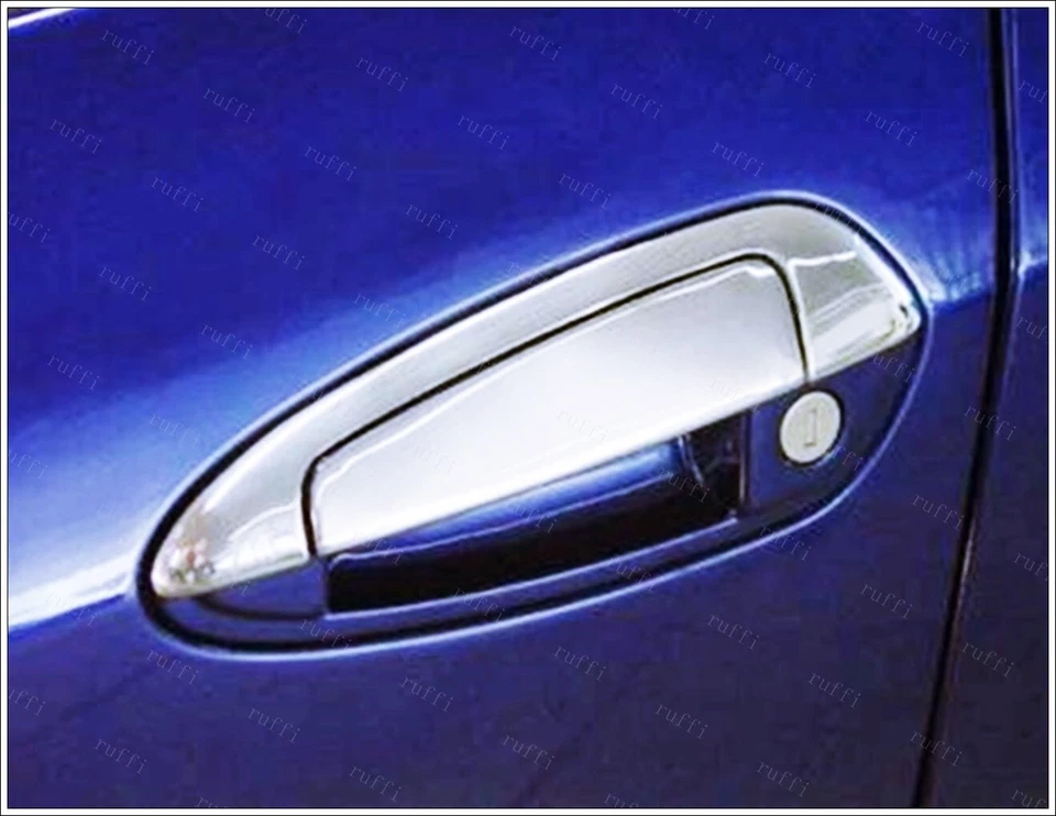 COPERTURA MANIGLIA PORTE CROMO ACCIAIO 4 PORTE Per FIAT GRANDE PUNTO / EVO 2006+ - Bild 2 von 4