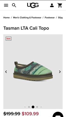 NEW! UGG Tasman LTA Cali Topo 1130870 Men’s 13 Color: Forest Night $199! NICE! - Picture 13 of 14