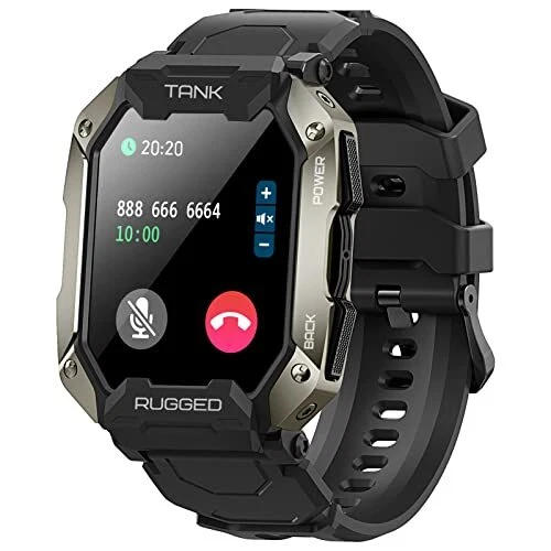 KOSPET Smart Watches for Men/Women - Bluetooth Dial/Answer Call 5ATM/IP69K Water