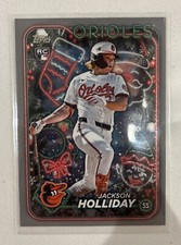 2024 Topps Holiday Orioles Jackson Holliday RC Silver Glitter #H50