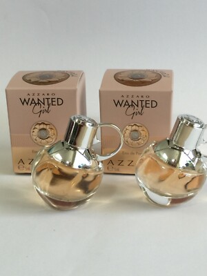 AZZARO WANTED GIRL for Women Perfume 0.17 oz  EDP MINI NEW IN BOX X2