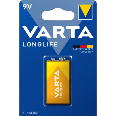 3x 6LR61 LongLife Alkaline-Batterie 9 Volt E-Block MN1604 VARTA 4122
