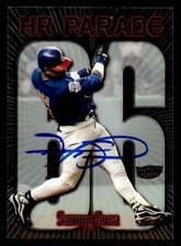 SAMMY SOSA SIGNED 1999 TOPPS SUPER CHROME HR PARADE JSA WITNESSED COA CHICAGO
