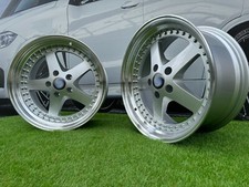 4 X 18 Inch 5x120 Work Style Silver Jdm Wheels Fits For Bmw E46 E90 F30 F10