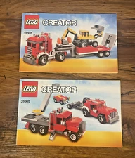 Lego Creator 31005 Construction Hauler Instruction Manuals Only