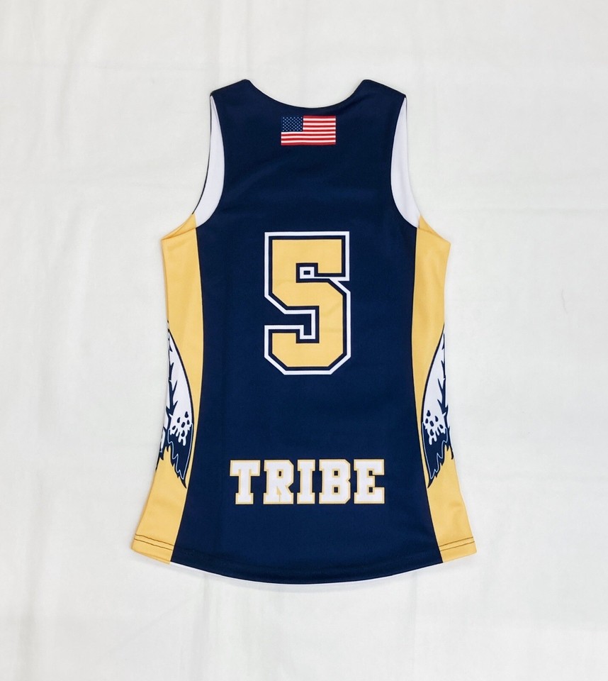 Onslow Tribe Lacrosse Reversible Sublimated LAX Jersey Youth M Navy
