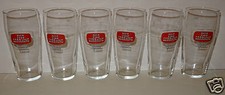 LOT DE 6 VERRES A BIERE PILS LORRAINE VEZELISE SEDAN. BRASSERIE DISPARUE