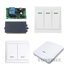 433MHZ Wireless Smart Lamp Light Wall Switch  Remote 86 Wall Panel Transmitter