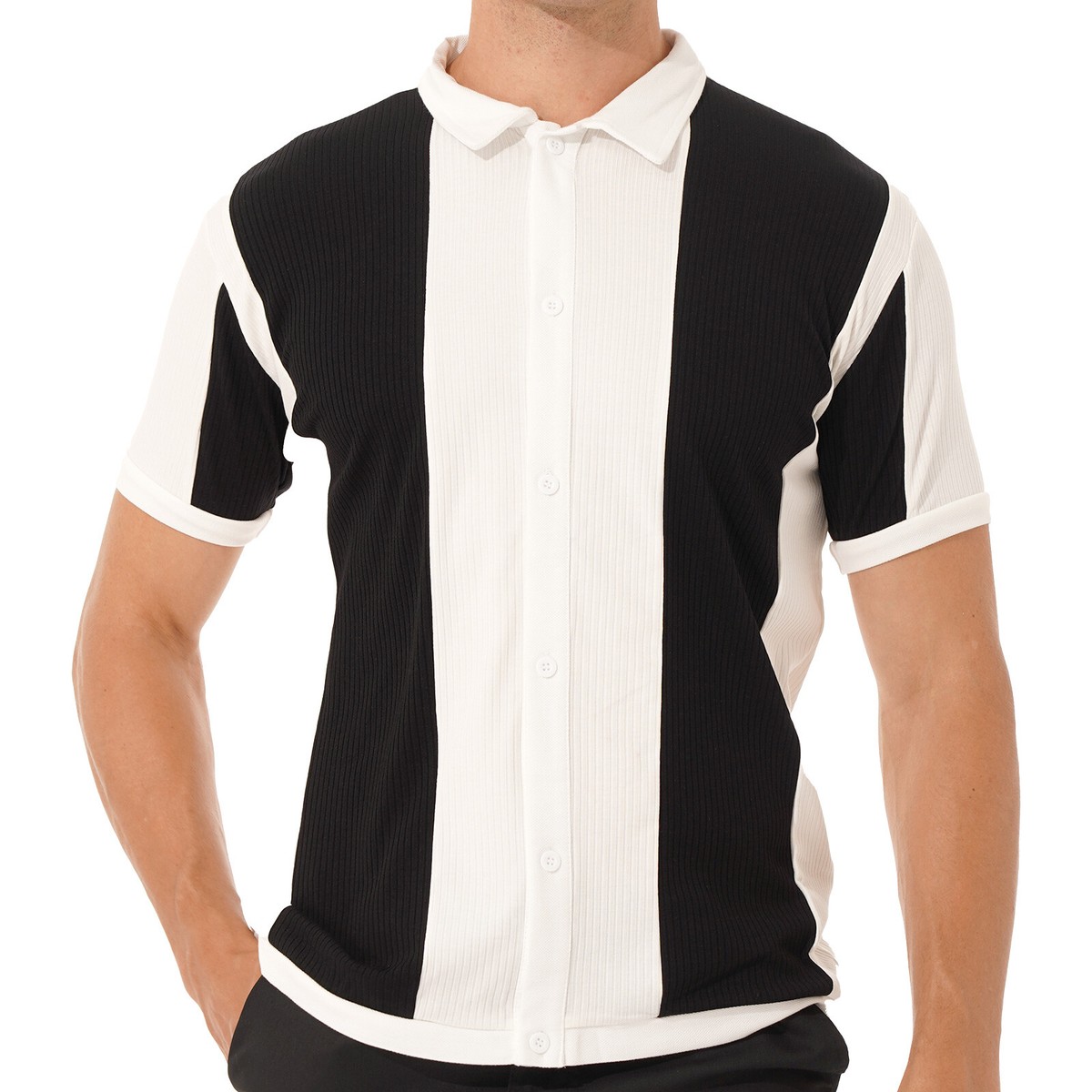 Camicia Da Bowling Da Uomo Camp Cabin Cabana Camicia Da