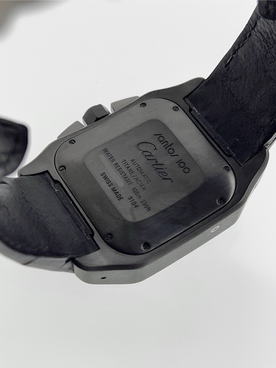 Cartier Santos Chronograph Titanium Black 46mm Automatic Cartier Santos Chronograph Titanium Black 46mm Automatic