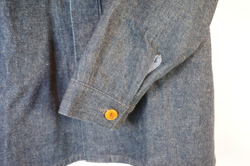 GIACCA CAMICIA COME NUOVA | $425 MISTER FREEDOM DENIM SPAZZOLATO MARE TERRA ARIA 40 MEDIUM - Foto 8 di 19