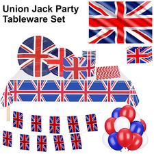 Union Jack Party Zubehör Perfekt für UK Straße Geburtstag Königlich Ereignis