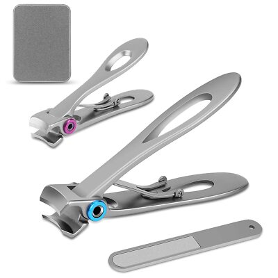 3pcs Nagelknipser für dicke Nägel - Wide Kieferöffnung Edelstahl Nagelzwicker