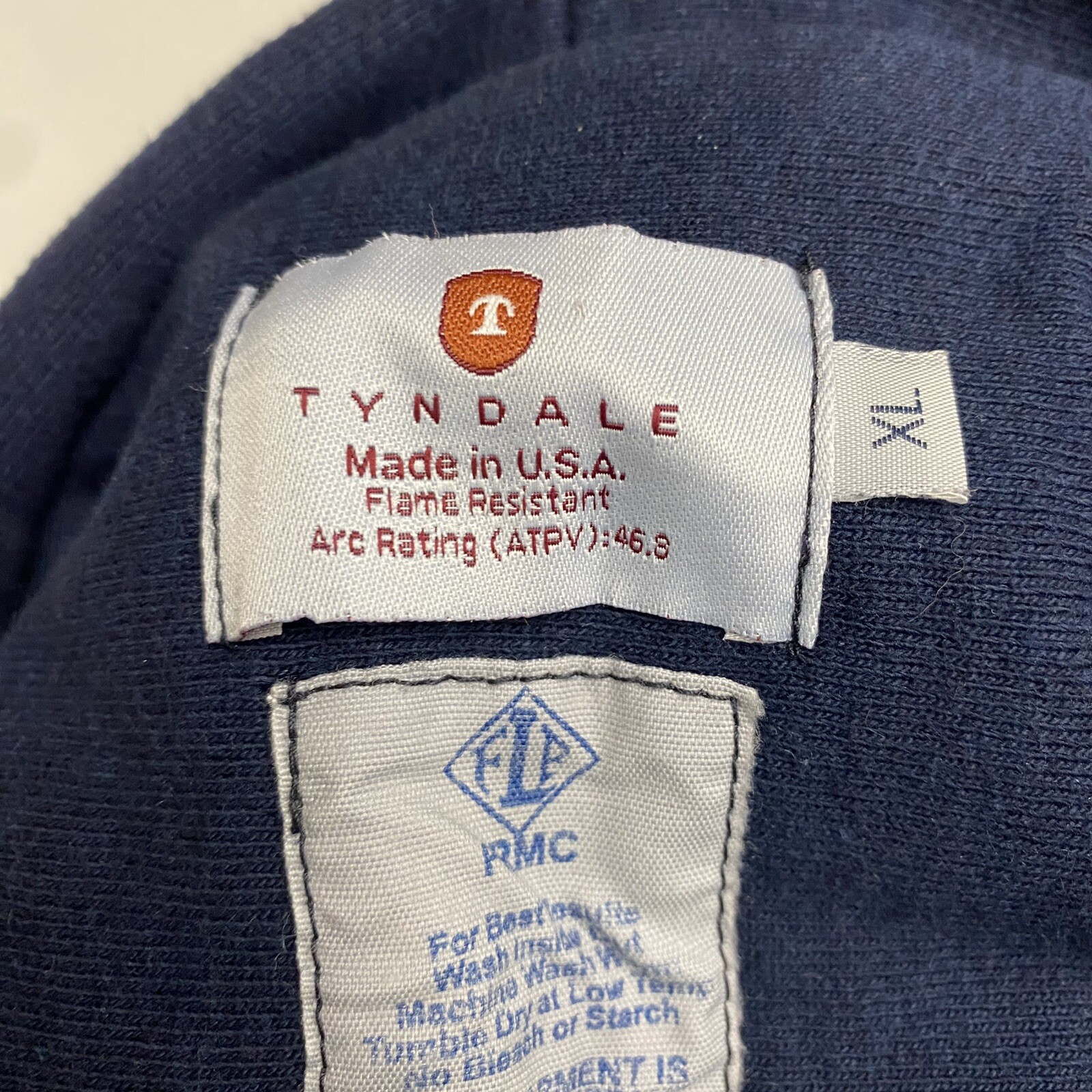 TYNDALE MENu0026#039;S DOUBLE-PLY HEAVYWEIGHT FR SWEATSHIRT HRC 4 Navy Blue  Hoodie XL | eBay