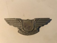 United Airlines Vintage Junior Pilot Metal With Safety Pin