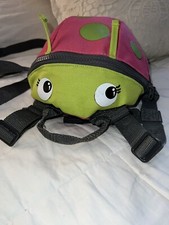 Eddie Bauer Toddler 2 in 1 Safety Harness Ladybug Buddy Backpack  Rain Hat