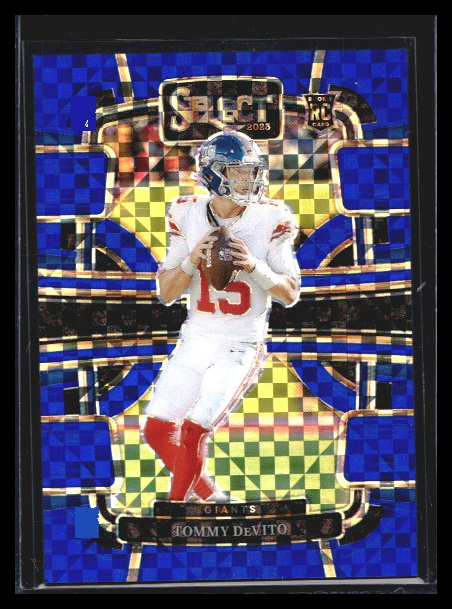 2023 Panini Select Tommy DeVito #73 Concourse Blue Prizms  Rookie Card RC /199