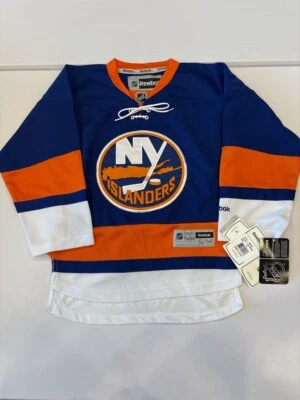 New York Islanders NHL Hockey Jersey Blue NWT Reebok Premier Youth Kids S/M $80
