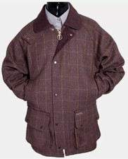 Men's Derby Tweed Wool Breathable Shooting Hunting Waterproof Jacket/Coat S-5XL