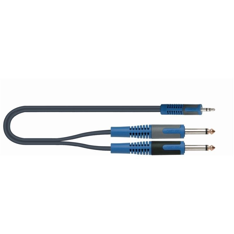 Quik Lok RKSA 140-1 Cavo 2 Jack 6,3 mono - Mini Jack 3,5 - 1 metro