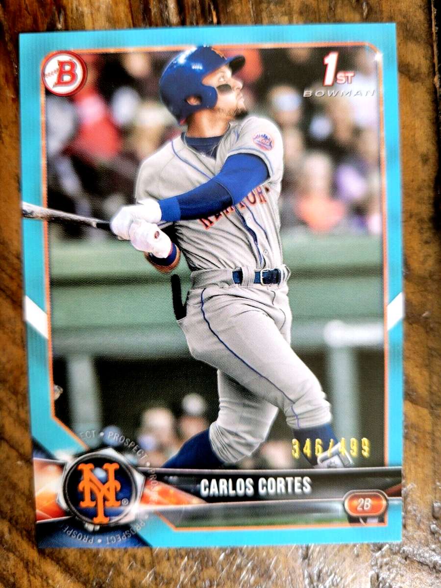 2018 Bowman Draft #BD-60 Carlos Cortes Sky Blue New York Mets 346