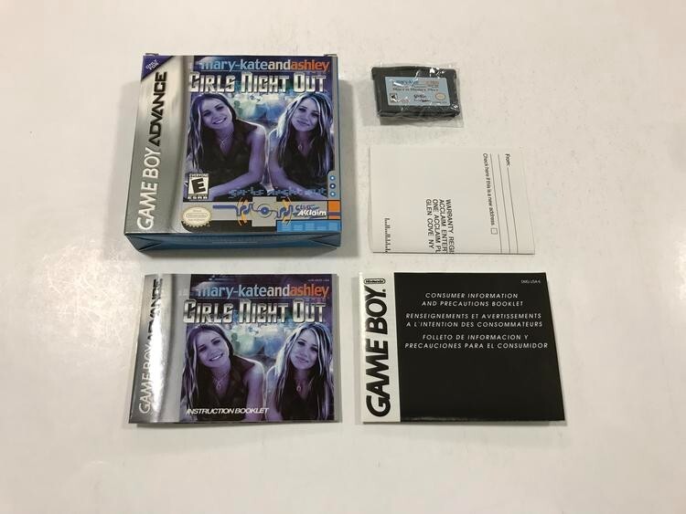 Mary-Kate and Ashley Girls Night Out (Game Boy Advance GBA) COMPLETE IN BOX CIB
