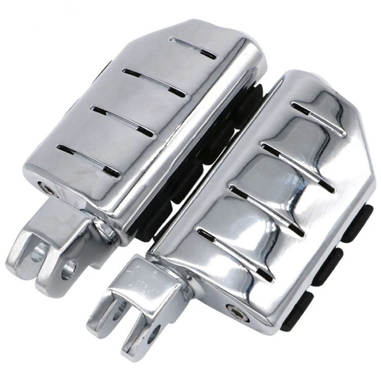 Motorcycle Front Rider Foot Pegs Footrests for Yamaha XV750 Virago 750 1990-1997 Foto 3 de 4