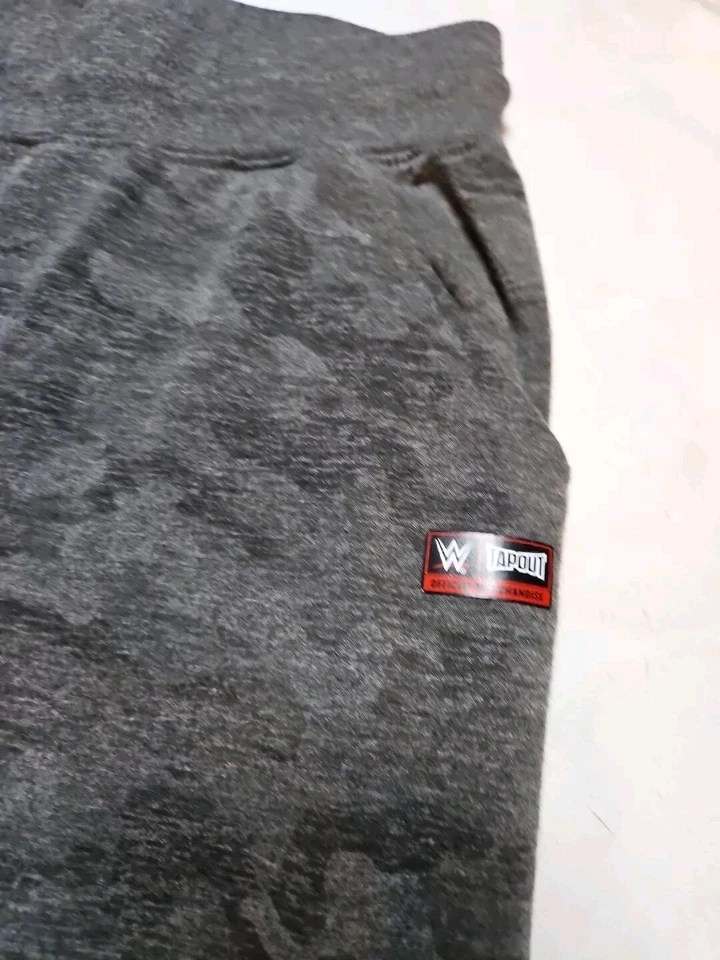 Pantalones deportivos TAPOUT cintura elástica con logotipo de la Federación de Lucha Talla Grande Foto 2 de 4