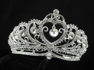 Elegant Beauty Pageant Queen Rhinestone Bridal Wedding Prom  display picture 1