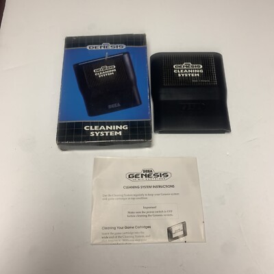 Cleaning System Sega for Genesis Console Complete Original Box And Instructions