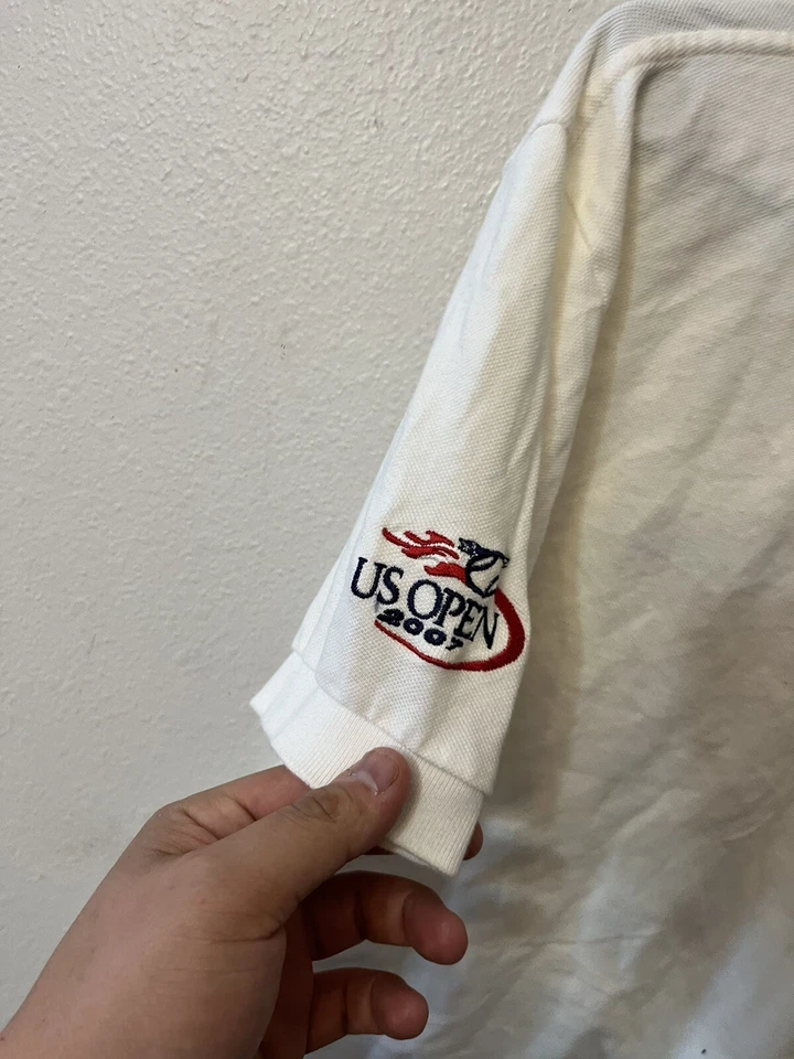 Polo Ralph Lauren Golf US Open 2007 manga bordada blanco medio Foto 4 de 4