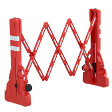 Expandable 7.41Ft Safety Barricade,Retractable Security Barrier Water Filled Wei