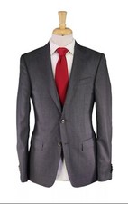 Zegna Current Gray/Black Thin Striped 2-Btn Wool Suit Drop 8 - 38R