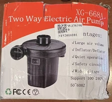 two way electric air pump xg-668A new electric airpump in box - A0042