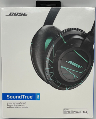 Bose SoundTrue Headphones Around-Ear Style, Black/Mint