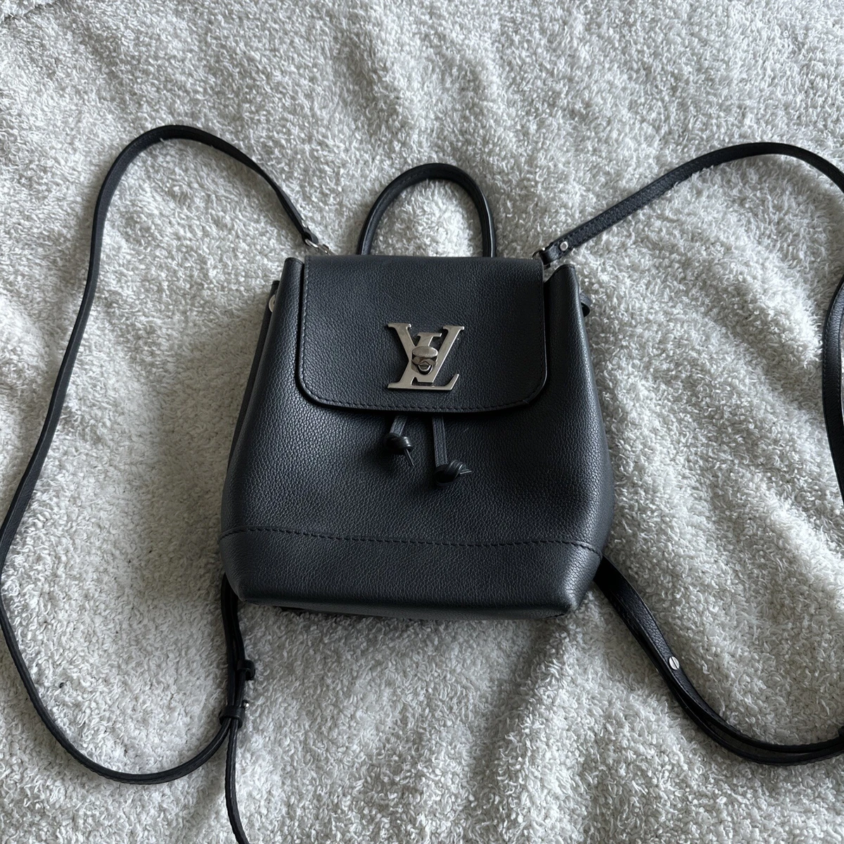 Louis Vuitton Lockme Backpack Leather Black