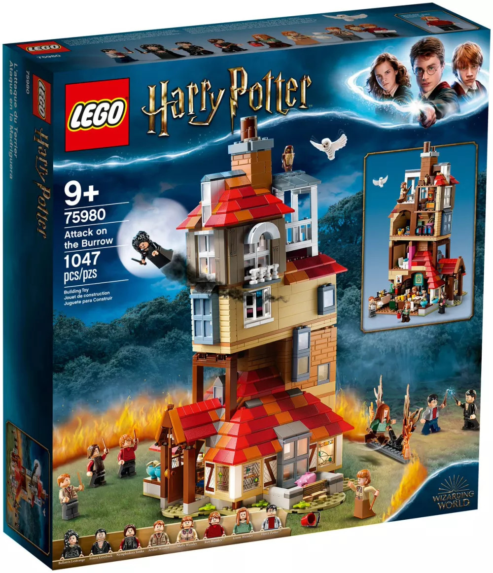 Lego Harry Potter 75980 Attaque du Terrier avec 8 Figurines et Intérieur Détaillé