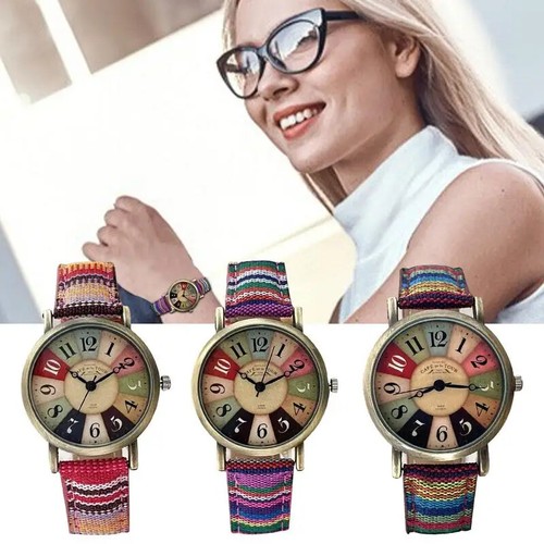 2024 Movie Pattern Retro Watches Unisex Round Dial Watch Ethnic Style Wristwatch