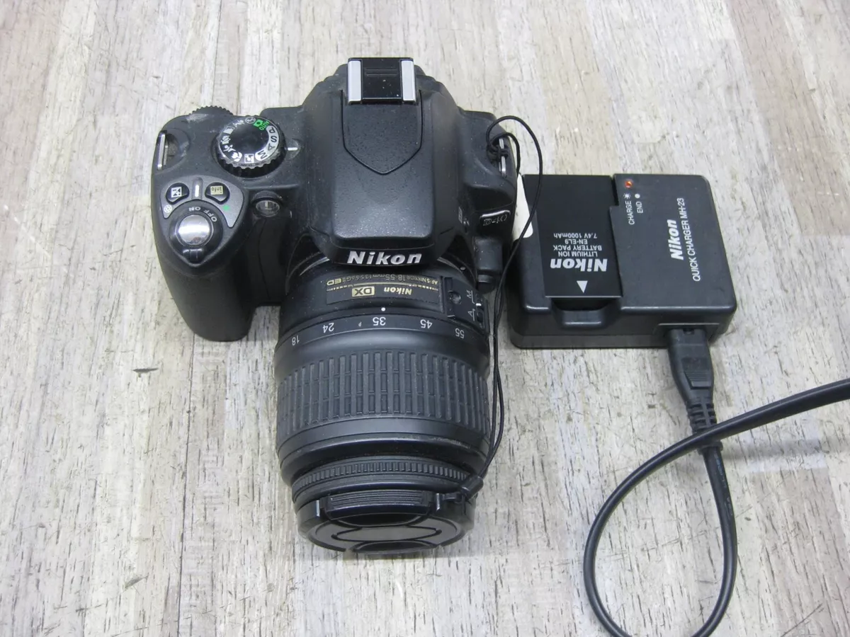 Nikon D40 Digital DSLR Camera Kit W 18-55MM Len TESTED free shipping