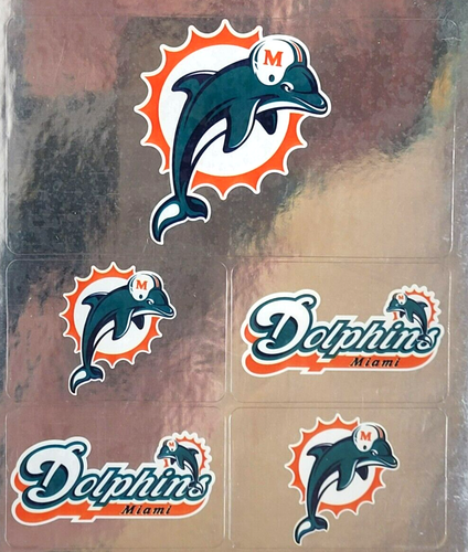 NFL Miami Dolphins - Ultimate Stickeez Stickers, New (5-Pack) - Picture 2 of 3