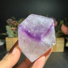 190g Natural Amethyst Free Form Crystal Quartz Specimen Mineral Rainbow 61mm