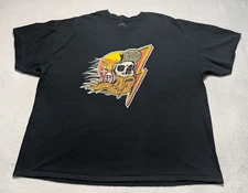 Lowbrow Customs Skull Graphic T-Shirt 4XL Black Biker Style