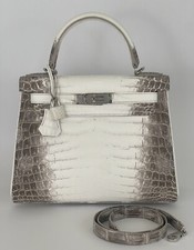 NIB HERMES KELLY 28 CROCODILE NILOTICUS HIMALAYA RARE U STAMP 2023
