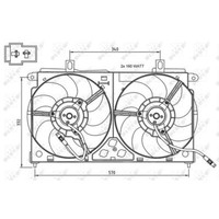 NRF 47048 LüFter MotorlüFter MotorküHler LüFtermotor LüFterrad KüHlerlüFter