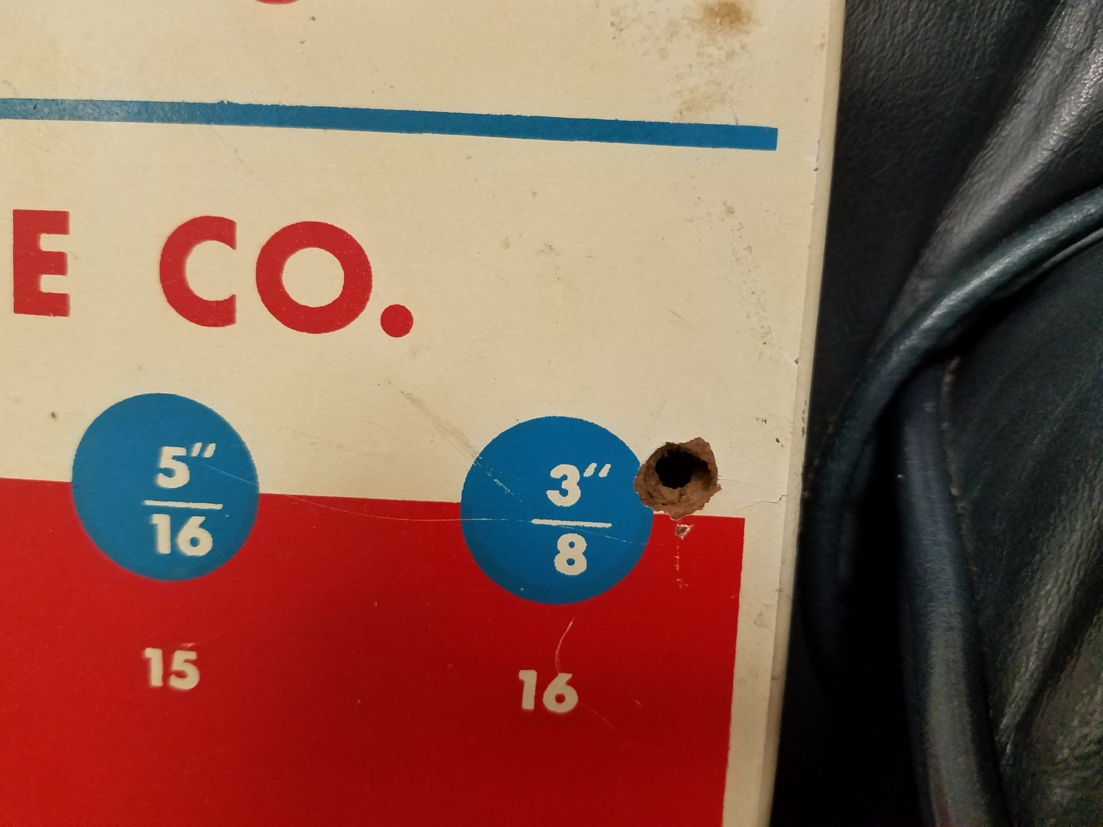 VTG CHICAGO HARDWARE FIXTURE CO Midget Turnbuckle ADVERTISING SIGN