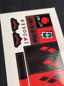New Lego 7886 The Batcycle: Harley Quinn's Hammer Truck Replacement Sticker Pack