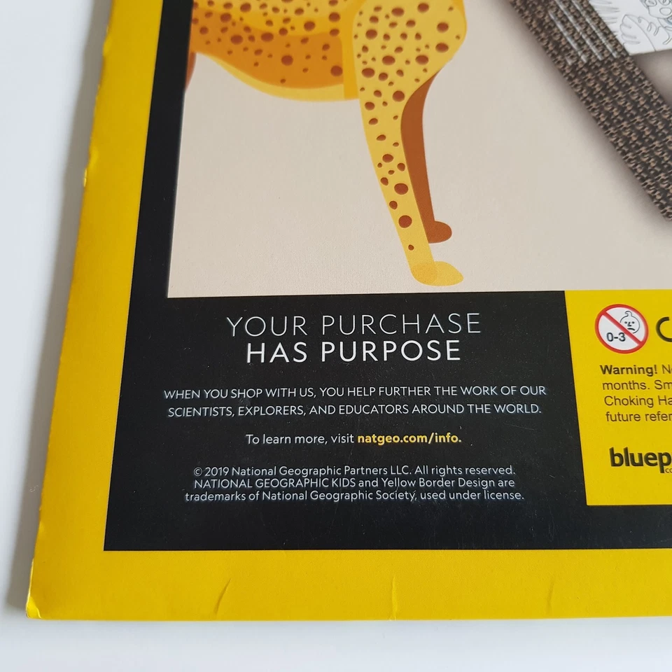 National Geographic Kids Activity set pencil drawing paper animals giraffe #4479 - Image 3 of 4