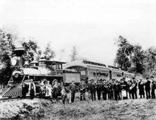 Grand Opening Of The Colton-San Bernardino-Redlands Railroad 1898 - Old Photo