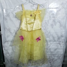 Girls Beauty  the Beast Princess Belle Party Costume Dress Size 7/8 New C4